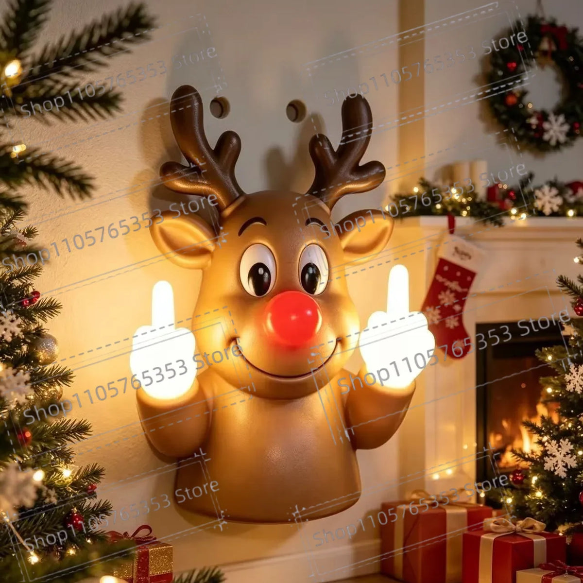 Lámpara Santa Rebelde – Luz Nocturna Decorativa