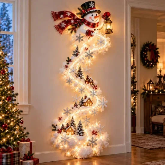Luz de Pared Mágica – Trineo de Santa con Renos