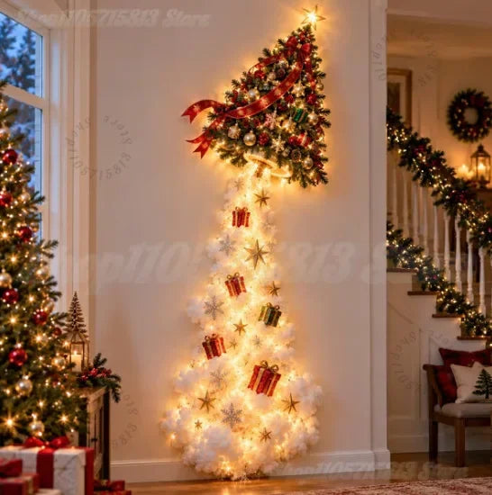 Luz de Pared Mágica – Trineo de Santa con Renos