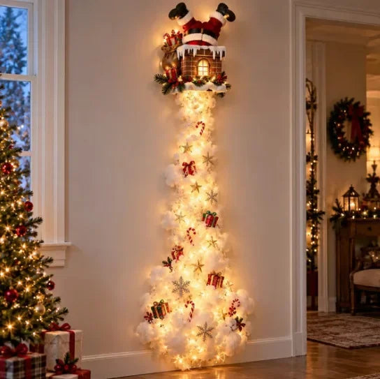 Luz de Pared Mágica – Trineo de Santa con Renos