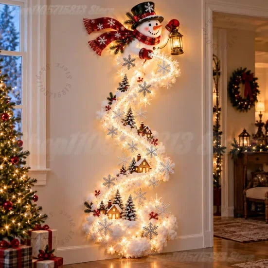 Luz de Pared Mágica – Trineo de Santa con Renos