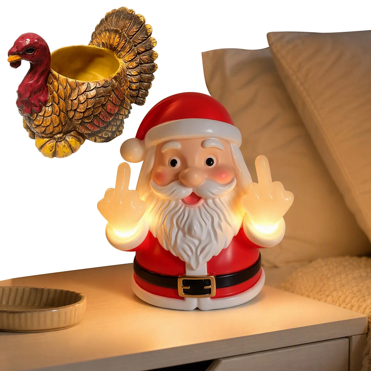 Santa Rebelde – Figura Luminosa LED