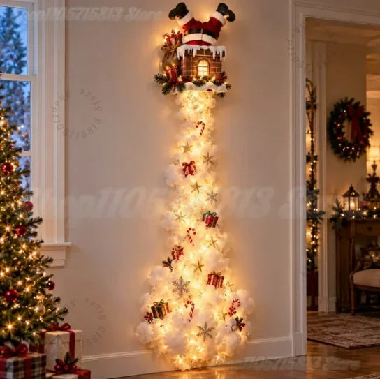 Luz de Pared Mágica – Trineo de Santa con Renos