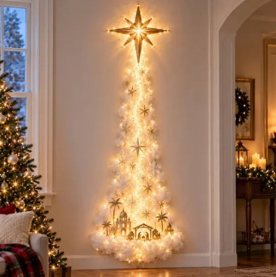 Luz de Pared Mágica – Trineo de Santa con Renos