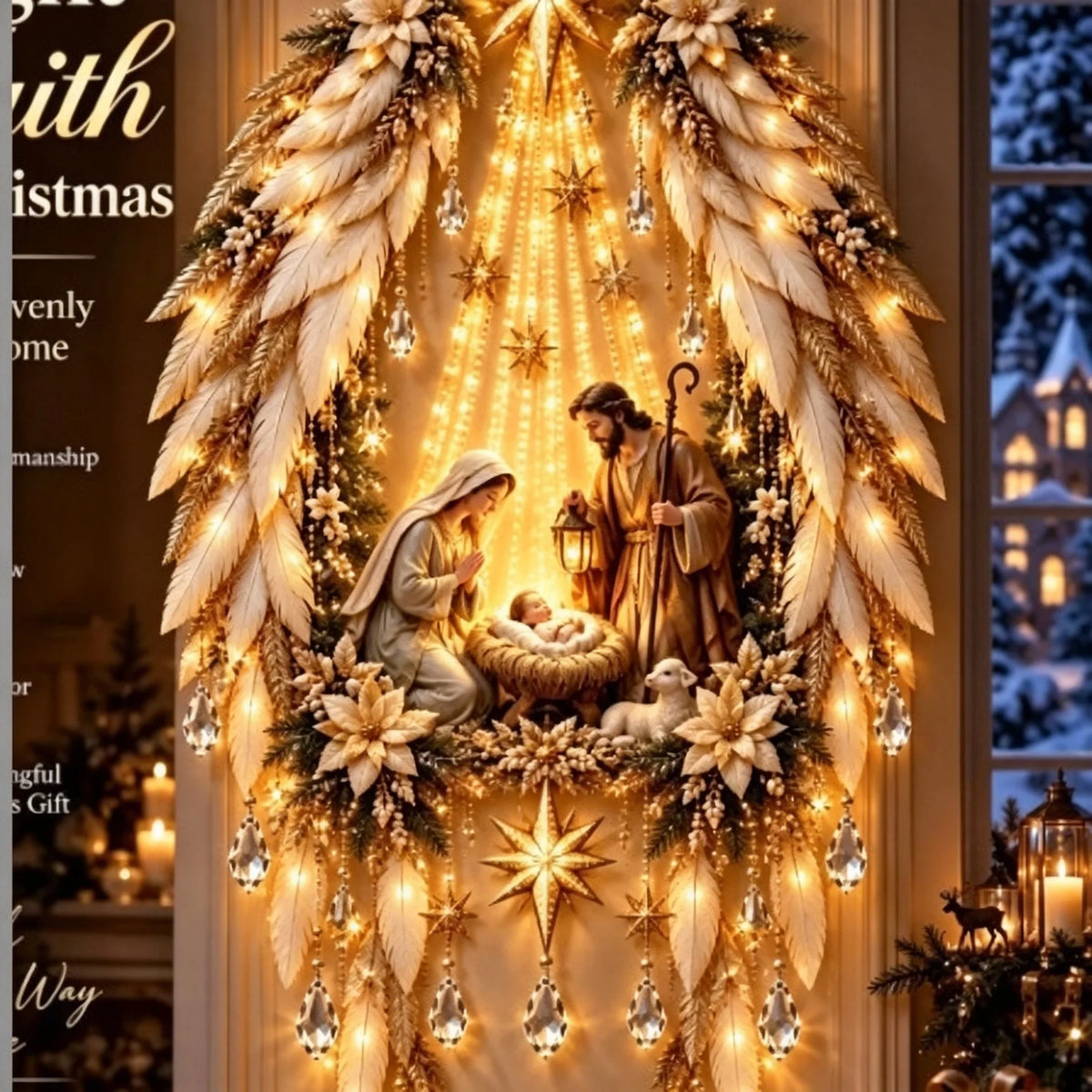 Nacimiento Luminoso para Pared – Decoración LED