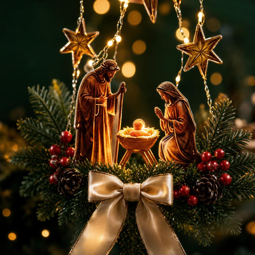 Nacimiento Luminoso para Pared – Decoración LED – detalle