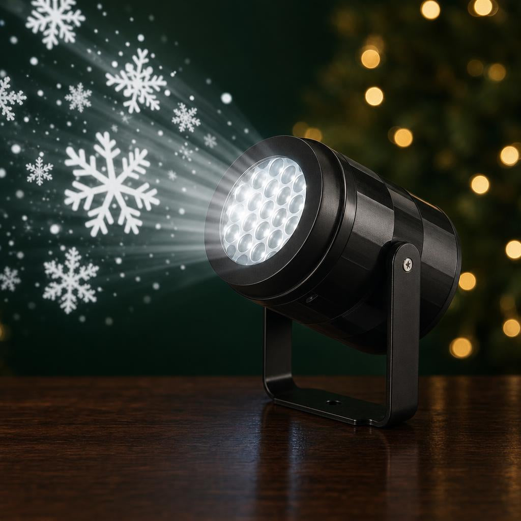 Proyector de Copos de Nieve Giratorio – LED USB – foto principal
