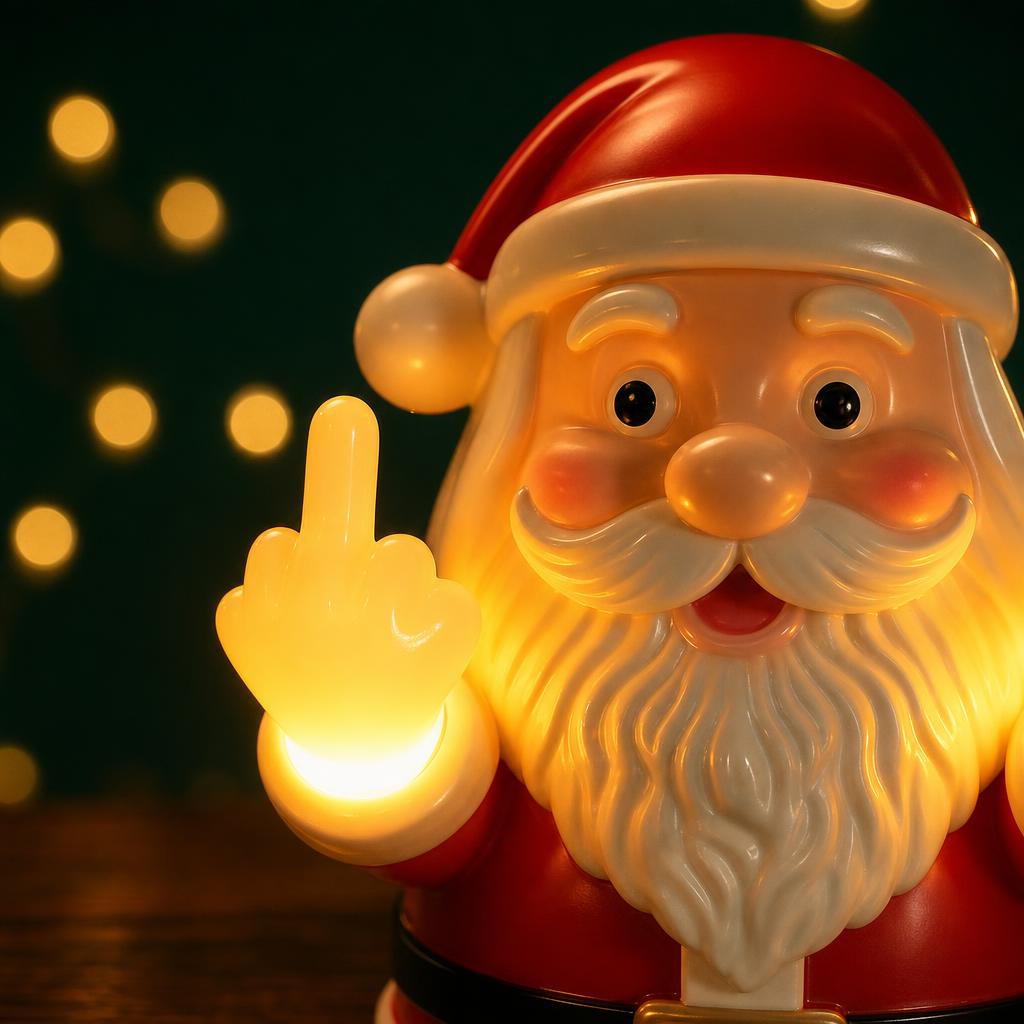 Santa Rebelde – Figura Luminosa LED – detalle